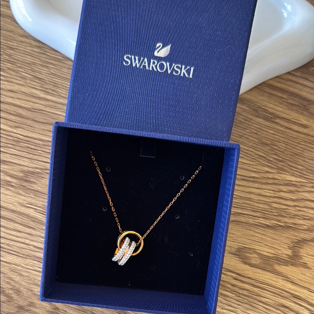 Swarovski Gold and Silver Necklace